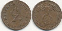 Deutsches Reich, Drittes Reich 2 Reichspfennig