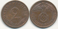 Deutsches Reich, Drittes Reich 2 Reichspfennig