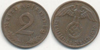 Deutsches Reich, Drittes Reich 2 Reichspfennig