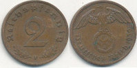 Deutsches Reich, Drittes Reich 2 Reichspfennig