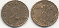 Deutsches Reich, Drittes Reich 2 Reichspfennig