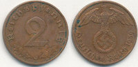 Deutsches Reich, Drittes Reich 2 Reichspfennig