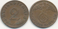 Deutsches Reich, Drittes Reich 2 Reichspfennig