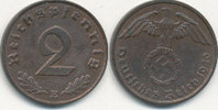 Deutsches Reich, Drittes Reich 2 Reichspfennig