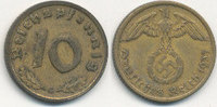 Deutsches Reich, Drittes Reich 10 Reichspfennig