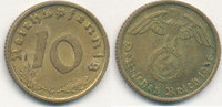 Deutsches Reich, Drittes Reich 10 Reichspfennig