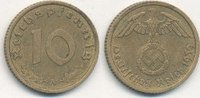 Deutsches Reich, Drittes Reich 10 Reichspfennig