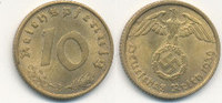 Deutsches Reich, Drittes Reich 10 Reichspfennig
