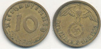Deutsches Reich, Drittes Reich 10 Reichspfennig