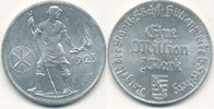 Deutsches Reich,Weimarer Republik, 1 Million Mark, Sachsen, Freiberg, Staatl.Sächs.Hüttenwerke,