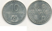 Deutschland,DDR, 10 Mark J.1557, 20 Jahre Warschauer Vertrag,