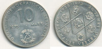 Deutschland,DDR, 10 Mark J.1557, 20 Jahre Warschauer Vertrag,