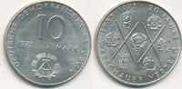Deutschland,DDR, 10 Mark J.1557, 20 Jahre Warschauer Vertrag,