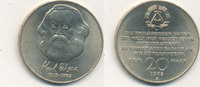 Deutschland,DDR, 20 Mark, J.1592 Karl Marx,