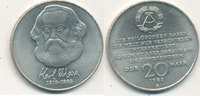 Deutschland,DDR, 20 Mark, J.1592 Karl Marx,