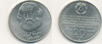 Deutschland,DDR, 20 Mark, J.1592 Karl Marx,