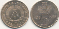 Deutschland,DDR, 5 Mark J.1524 20 Jahre DDR,