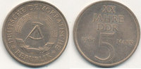 Deutschland,DDR, 5 Mark J.1524 20 Jahre DDR,
