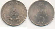 Deutschland,DDR, 5 Mark J.1524 20 Jahre DDR,