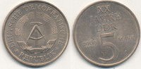 Deutschland,DDR, 5 Mark J.1524 20 Jahre DDR,