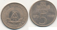 Deutschland,DDR, 5 Mark J.1524 20 Jahre DDR,