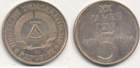 Deutschland,DDR, 5 Mark J.1524 20 Jahre DDR,