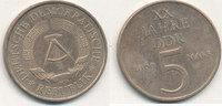 Deutschland,DDR, 5 Mark J.1524 20 Jahre DDR,