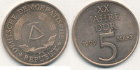 Deutschland,DDR, 5 Mark J.1524 20 Jahre DDR,