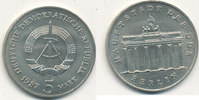 Deutschland,DDR, 5 Mark, J.1536 Brandenburger Tor,