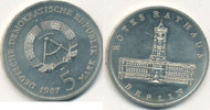 Deutschland,DDR, 5 Mark, J.1614 Rotes Rathaus,