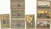 Deutsches Reich,Schlesien, 5,10,25,50,Pfennig Leobschütz, Stadt,