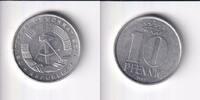 10 Pfennig 1989 Deutschland, DDR, Prägefehler Hammer mit Hut, vz.