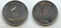 Deutschland 1 Pfennig 1950 A DDR vzgl. 5,99 EUR Differenzbesteuert nach §25a UStG zzgl. 2,00 EUR Versand