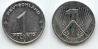 Deutschland 1 Pfennig DDR