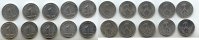 Deutschland 1 Pfennig DDR Lot 10 Stück