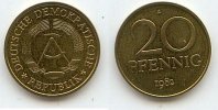 Deutschland 20 Pfennig DDR