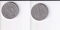 Deutsches Reich, Drittes Reich, 50 Reichspfennig mit Hakenkreuz, -