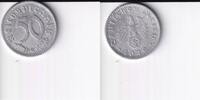 Deutsches Reich, Drittes Reich, 50 Reichspfennig J.372, mit Hakenkreuz, -
