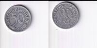 Deutsches Reich, Drittes Reich, 50 Reichspfennig J.372, mit Hakenkreuz, -