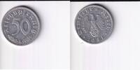 Deutsches Reich, Drittes Reich, 50 Reichspfennig J.372, mit Hakenkreuz, -