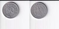 Deutsches Reich, Drittes Reich, 50 Reichspfennig J.372, mit Hakenkreuz, -