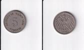 Deutsches Reich, Kaiserreich, 5 Pfennig großer Adler, -