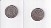 Deutsches Reich, Kaiserreich, 5 Pfennig 1905 G großer Adler, ss, Kupfer/Nickel,