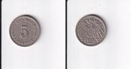 Deutsches Reich, Kaiserreich, 5 Pfennig großer Adler, -
