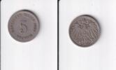 Deutsches Reich, Kaiserreich, 5 Pfennig großer Adler, -