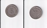 Deutsches Reich, Kaiserreich, 5 Pfennig großer Adler, -