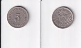 Deutsches Reich, Kaiserreich, 5 Pfennig großer Adler, -