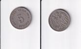 Deutsches Reich, Kaiserreich, 5 Pfennig großer Adler, Kupfer/Nickel, -