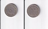 Deutsches Reich, Kaiserreich, 5 Pfennig großer Adler, Kupfer/Nickel, -