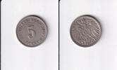 Deutsches Reich, Kaiserreich, 5 Pfennig großer Adler, Kupfer/Nickel, -